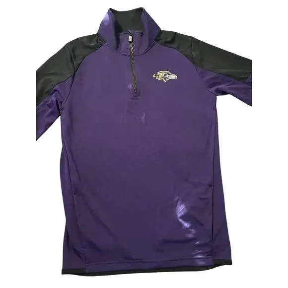 Baltimore Ravens Purple Embroidered Jacket youth sz 14/16 - Picture 2 of 11